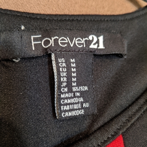 Forever 21 Women's Color Block Mini Dress Size M - Picture 7 of 7